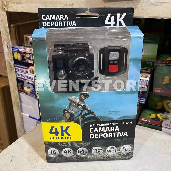 KAMERA SPORT CAM ULTRA HD 1080 KOGAN 4K 30FPS WIFI ACTION CAMERA GO PRO KOGAN REMOTE DAN LAYAR DEPAN