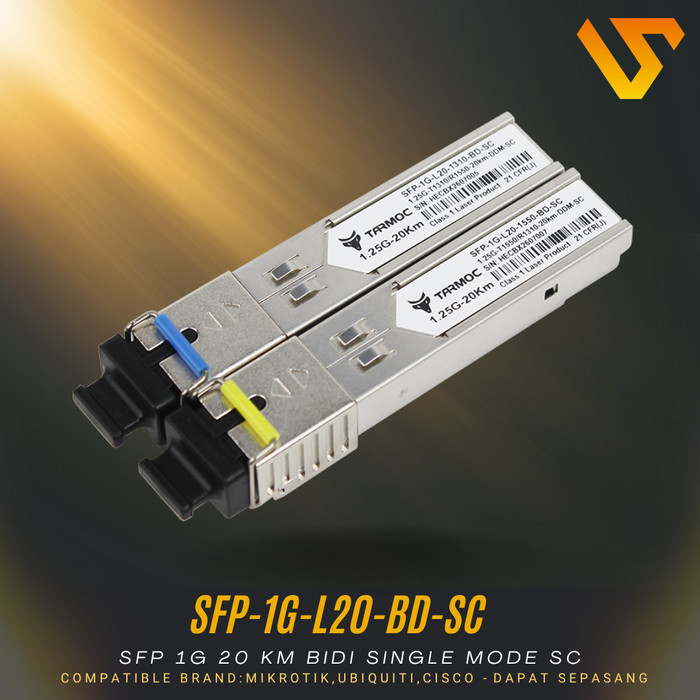 Tarmoc SFP-1G-L20-BD-SC SFP 1G BiDi 20KM SM SC SFP 1G 20KM SC