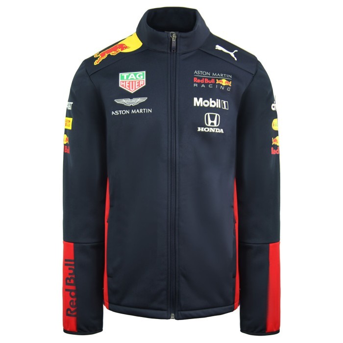 Red Bull Racing F1 2020 Team Softshell Jacket. Jaket Unisex Pria Wanita