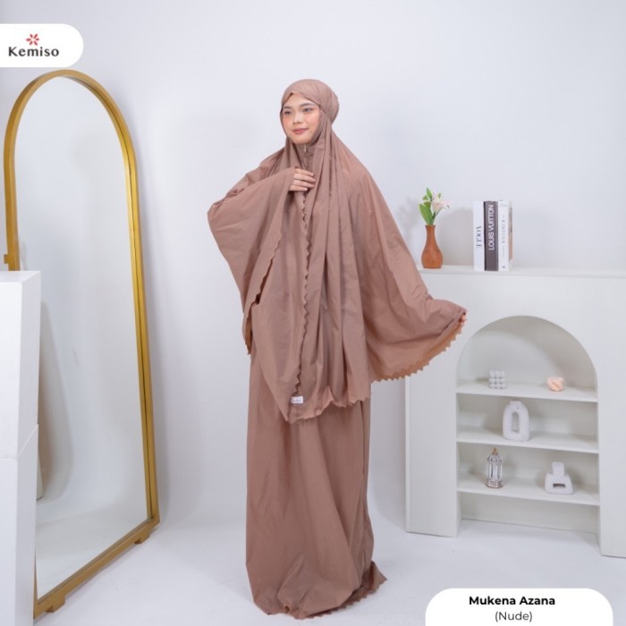 MUKENA TRAVEL MINI TAZBIYA KEMISO AZANA SERIES PREMIUM LASERCUT