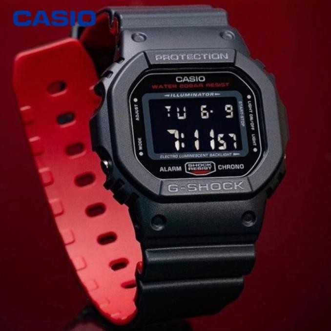 JAM TANGAN PRIA CASIO G-SHOCK DW-5600HR-1 ORIGINAL - GSHOCK DW5600HR Terlaris