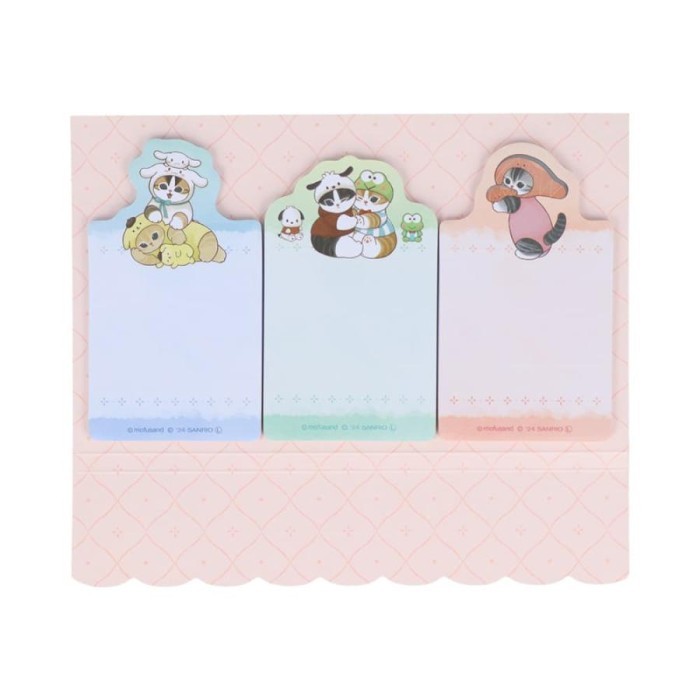 

Sticky Memo Mofusand x Sanrio Characters Sticky Note Penanda Halaman Limited Edition
