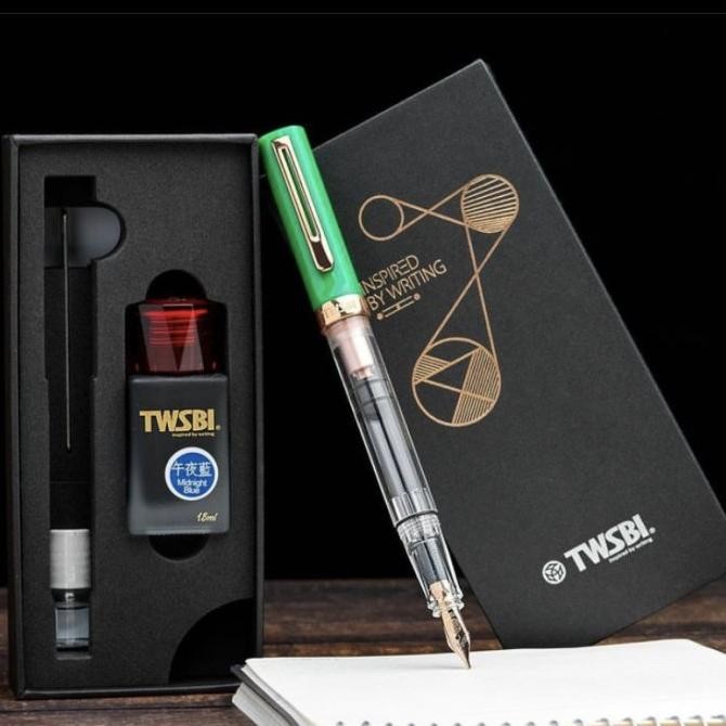 

TWSBI ECO-T ROYAL JADE ROSE GOLD FOUNTAIN PEN GIFT SET
