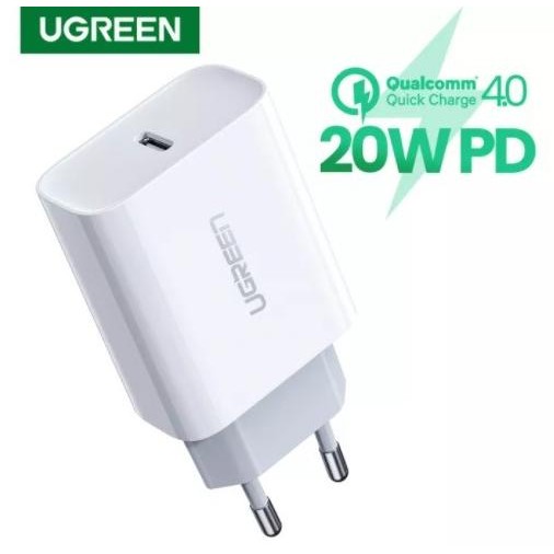 Ugreen Charger Type C Quick Charge with PD 3.0 18 watt QC 3.0 WHITE Terlaris
