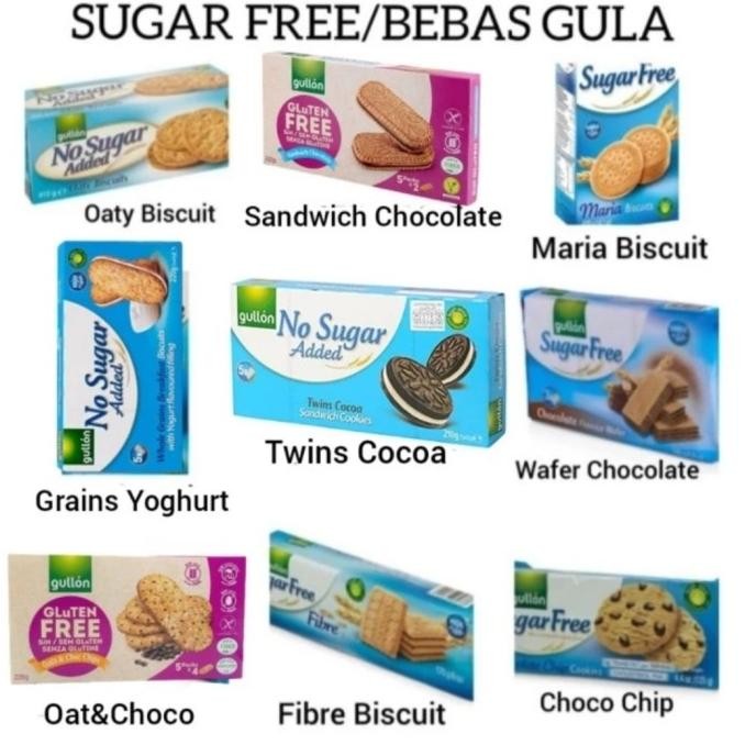 

Terlaris !!! Sugar Free Gullon Zero Sugar Sandwich Biscuit Chocolate Cookies Bread