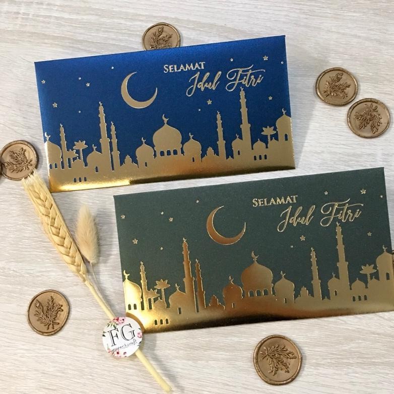 

COD Amplop Lebaran Idul Fitri Elegant Ramadhan Mosque 5pcs by fgpaper sm-150