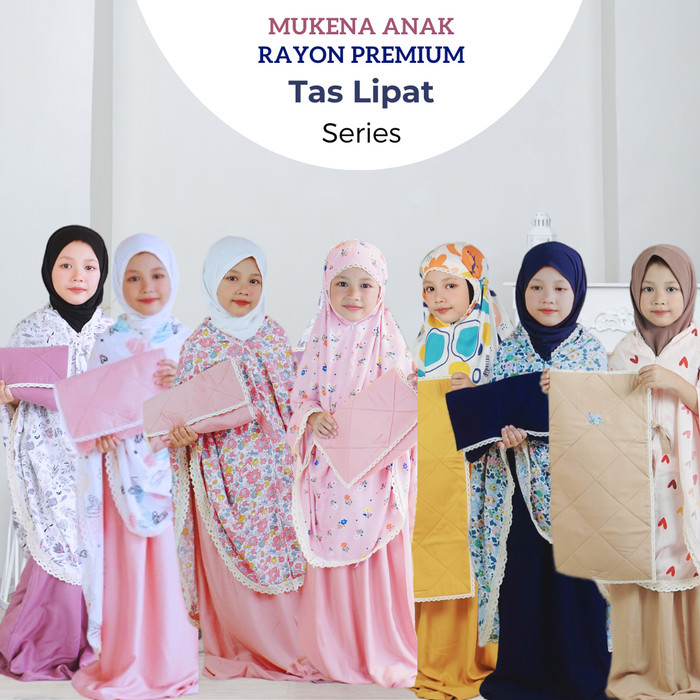 Mukena Anak Official - Mukena Anak 2-10 tahun Rayon Renda Motif Cantik - Mukena Harian Nyaman