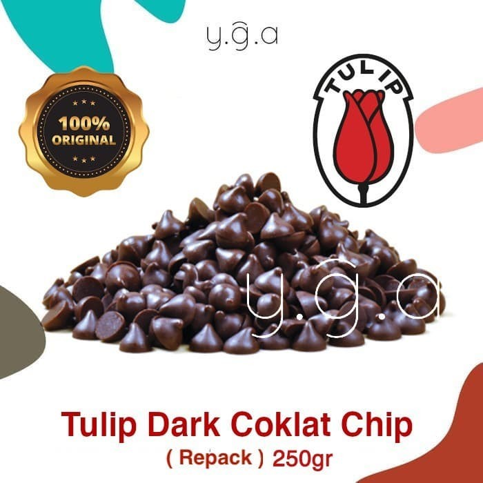 

BERMUTU Tulip Dark Coklat Chip / Cokelat Chip / Chocolate Choco Chips 250gr