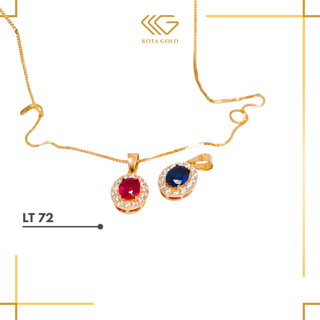 Liontin Emas Lady Diana Gold Liontin Kalung LTT 72 Kota Gold