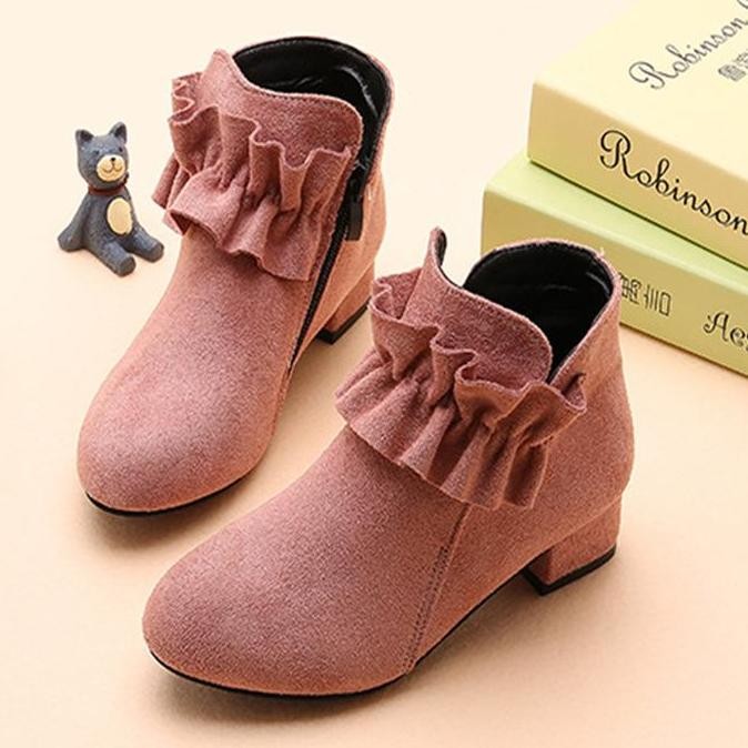 [terlaris] SepatuHeelsBootAnakPerempuanImportQuality Murah (ZH-SS247) [terbaik]