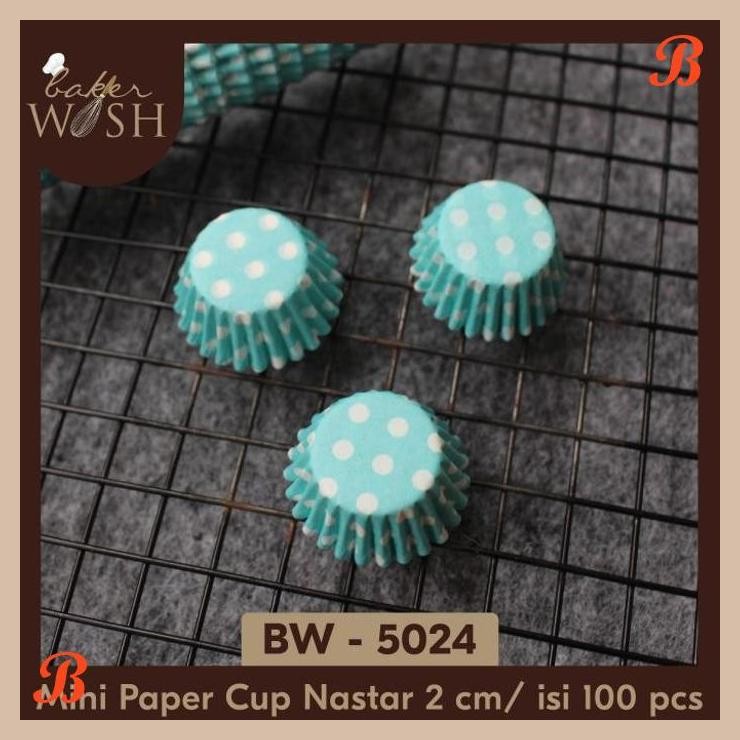 | NS | MINI PAPER CUP/ ALAS TATAKAN NASTAR KUE KERING ISI 100 PCS - BW5024