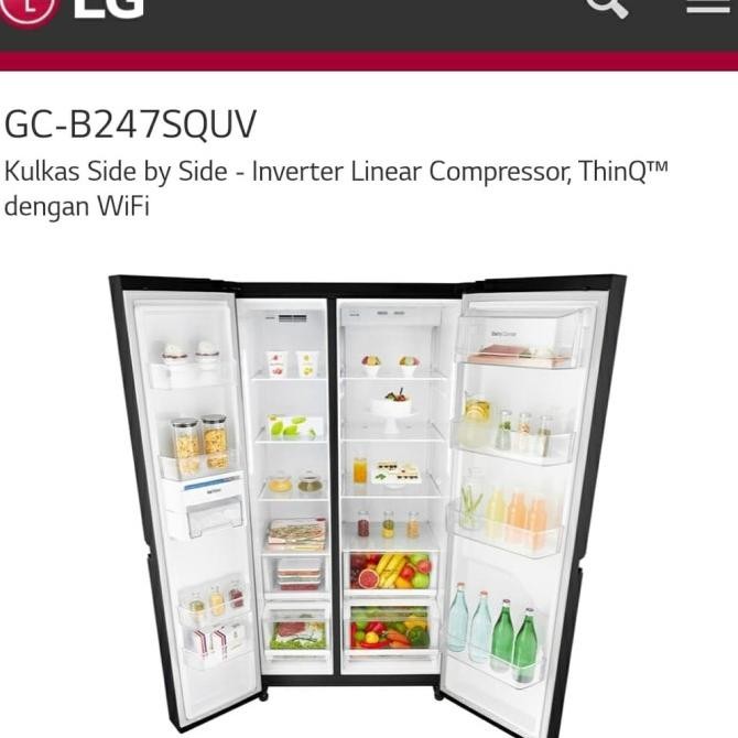 Promo Kulkas Lg Gc-B247Squv Inverter Linear Compressor Thinq Wifi