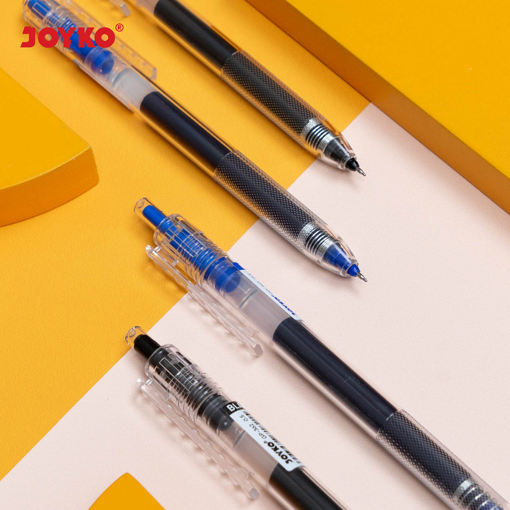 

Joyko Gel Pen Clicker 0.5 JUMBO FILL / Pulpen Pen Joyko Cetek GP-362 RAJA BIG BOX
