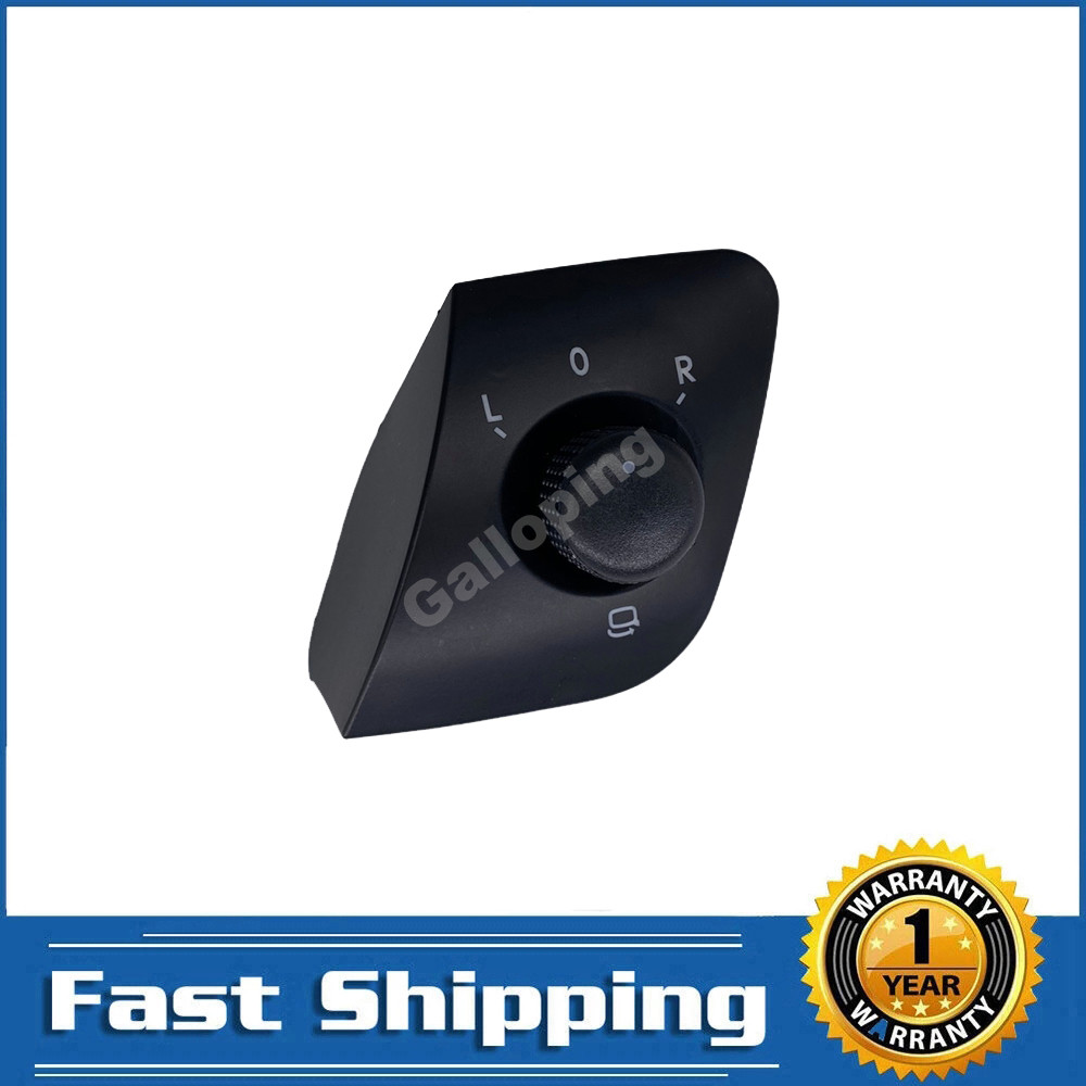 New For Seat Ibiza 2008-2017 Electric Mirror Adjust Switch Rear View Mirror Folding Control Knob But