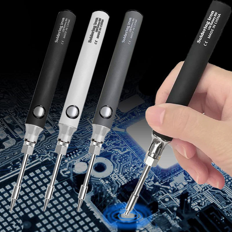 Aideepen Set Solder Elektrik Adjustable Temperature USB 8W 5V - U5V8W | Perlengkapan Las - Solder & 