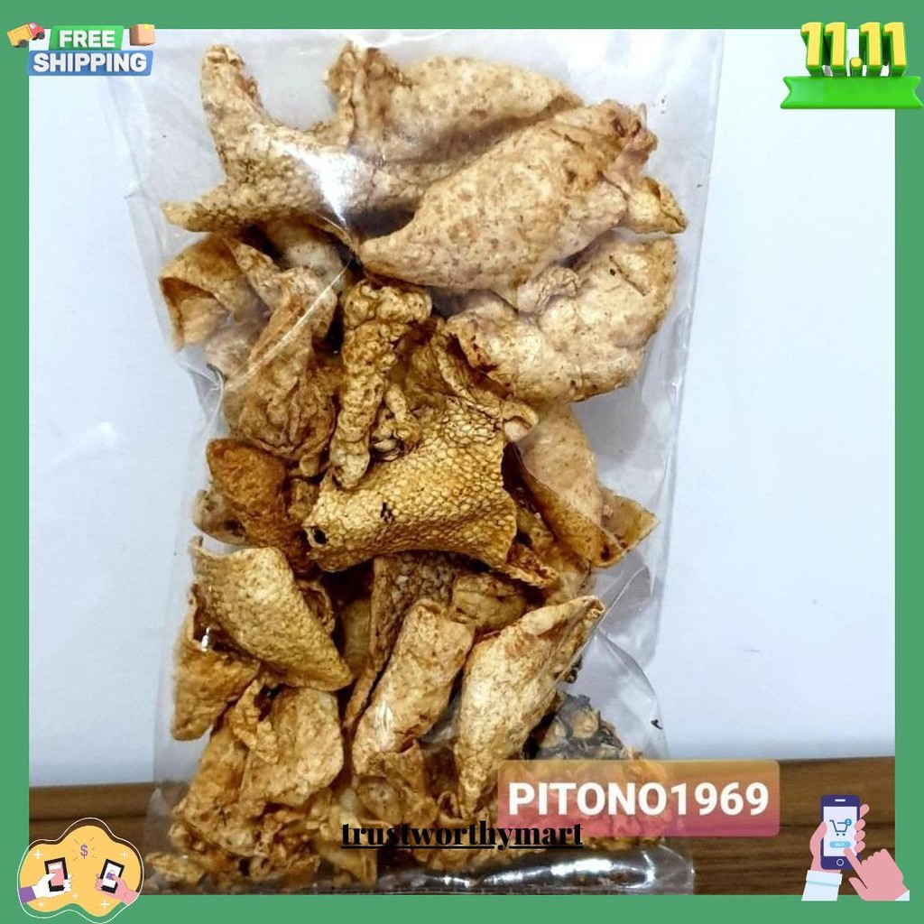 

Keripik Kulit Ikan Raos Alam 50Gr Siap Kirim