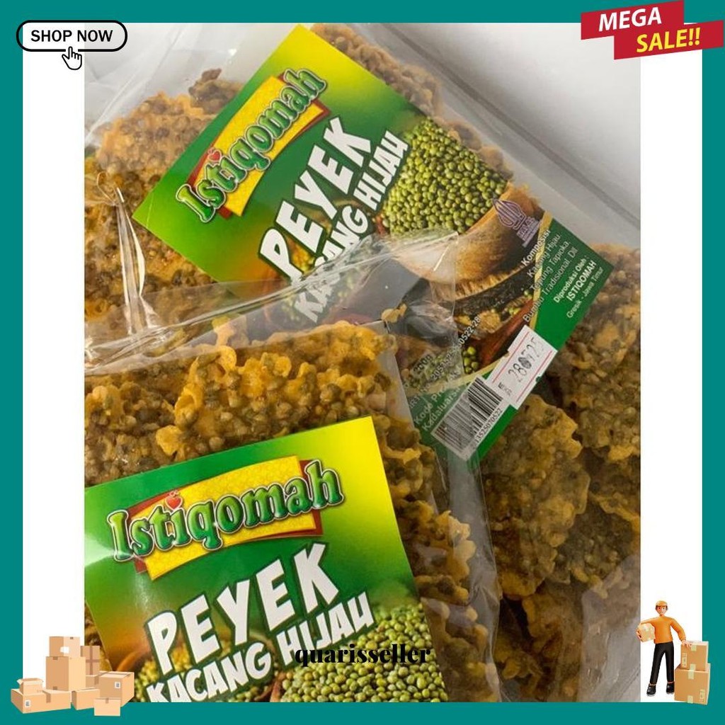

Peyek Kacang Hijau Istiqomah 200 Gr Terlaris