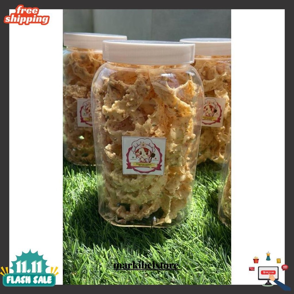 

Rempeyek Kacang Bentuk Kembang Goyang By: Syabila Bisa Cod