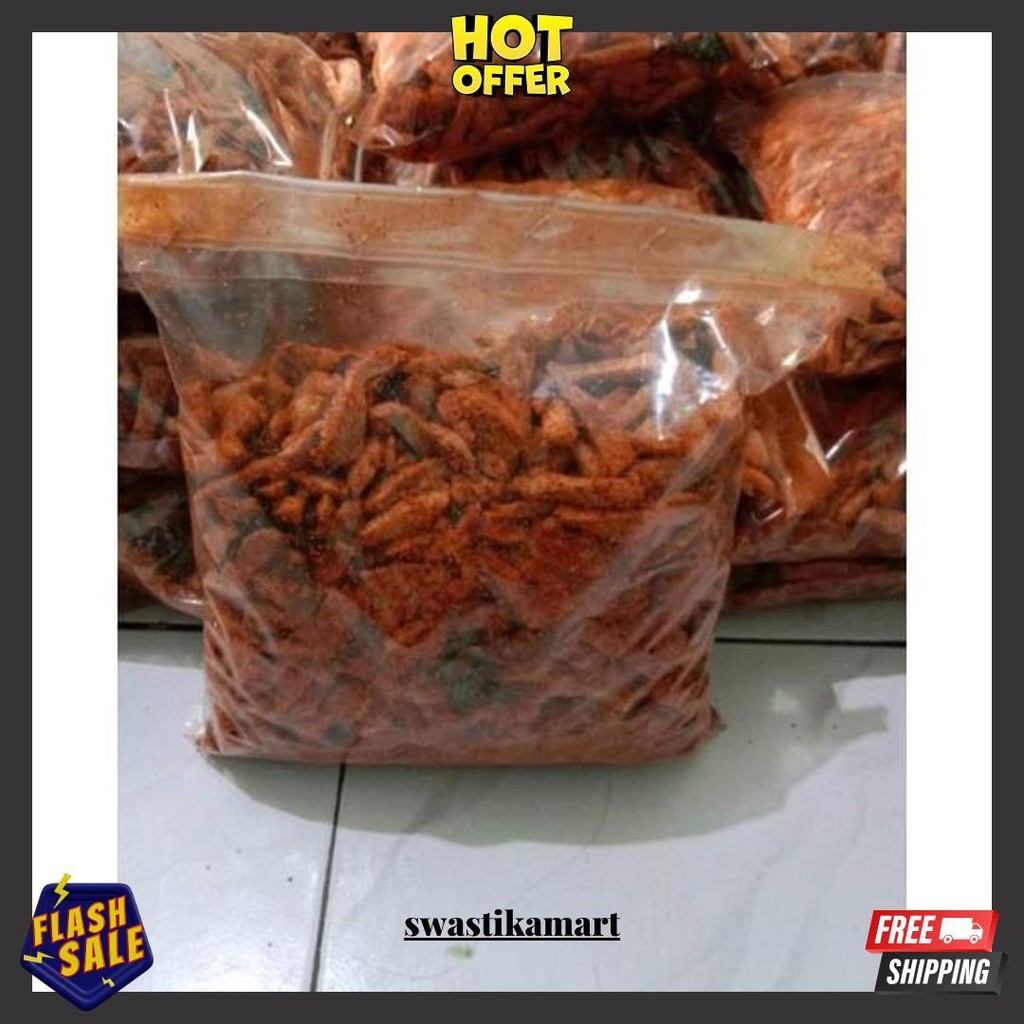 

Basreng Stik 1Kg Viral Pedas Daun Jeruk Bumbu Melimpah Original Produk