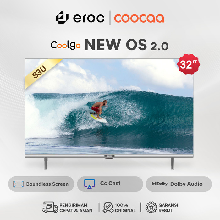 COOCAA 32 inch Digital Smart TV (Model : Coocaa 32S3U)