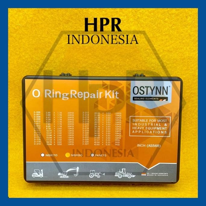 NBR-90 RUBBER ORING O-RING BOX SET INCH AS568 - KARET SEAL ANTI BOCOR - MOTOR - MOBIL - PCP - SEPEDA