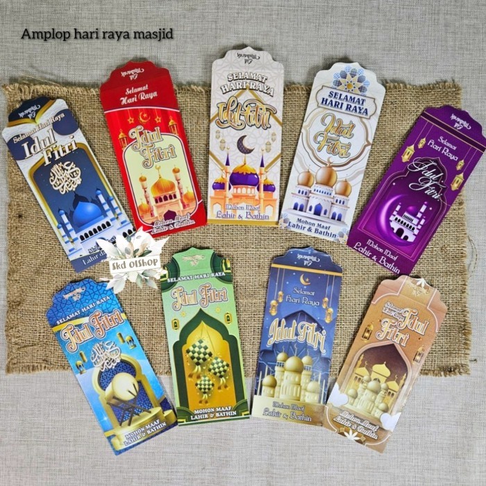 

Limited 100 lembar Amplop lebaran idul fitri karakter Masjid DF uk panjang - 100 lembar Lebaran