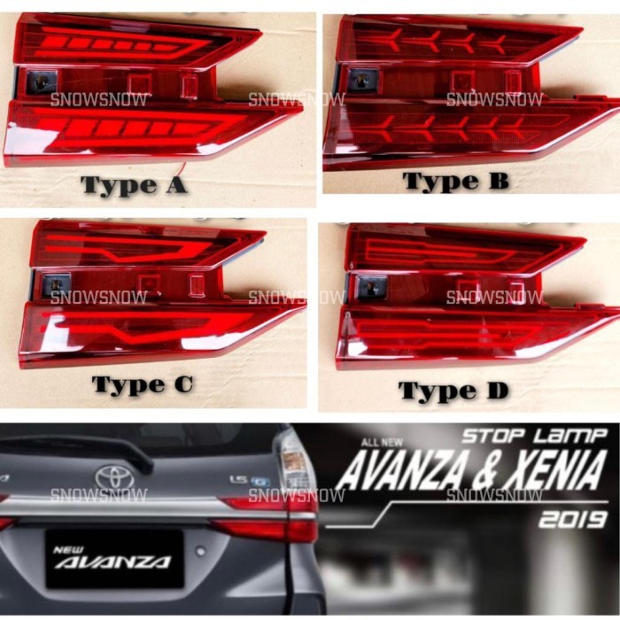 Lampu Stoplamp Belakang Reflektor Avanza Xenia 2019 2021 Led