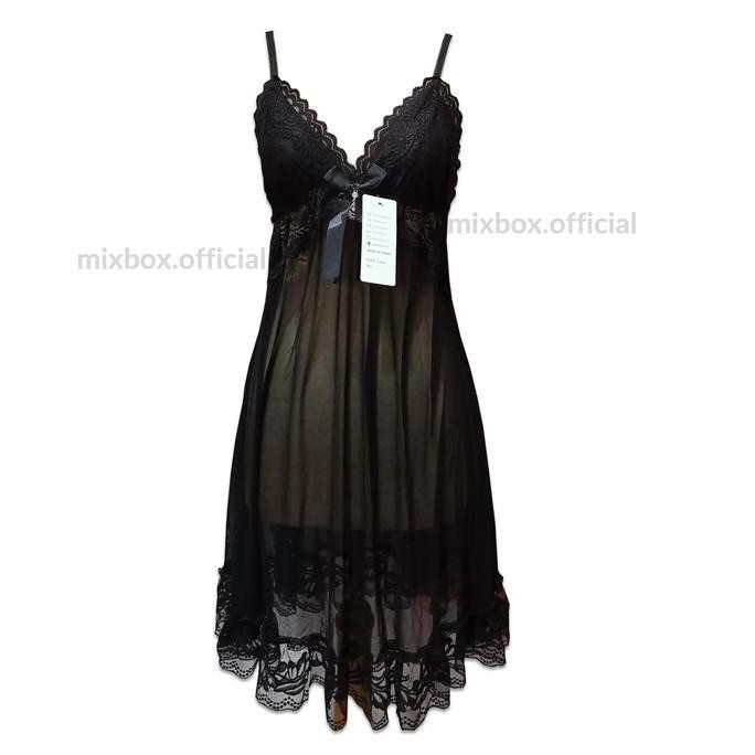 

Dress Cantik Lace Lingerie Brukat Ld 130 Full Terawang - Elisabeth Original