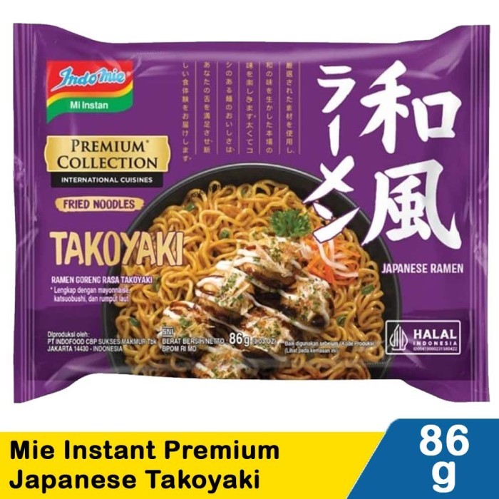 

PROMO MIE / PASTA / Indomie Mie Goreng Takoyaki Japanese Ramen 91gr NON COD