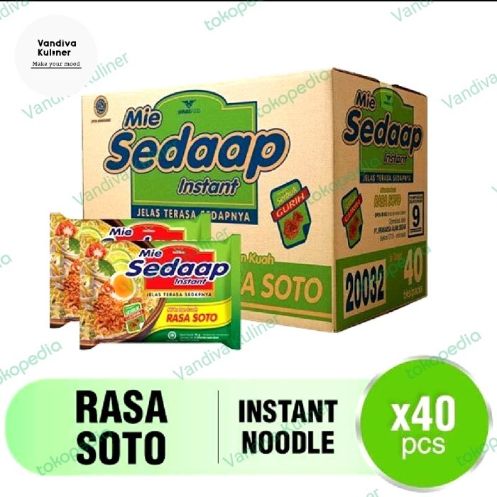 

PROMO MIE / PASTA / MIE SEDAP SOTO 1 DUS NON COD
