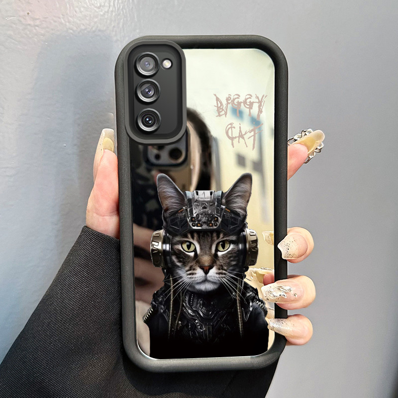 Casing Hp Samsung S20 FE Samsung S21 FE S24 FE Case Casing mesin Softcase kucing bunga HP Kesing cer