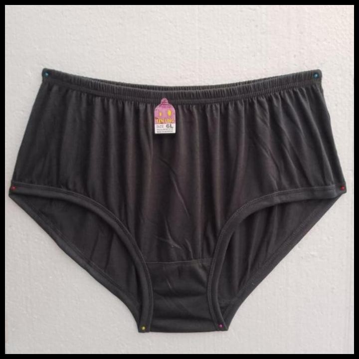 Terlaris Cd Tlgelap Jumbo M/L/Xl/3L/4L/5L/6L  Celana Dalam Wanita Jumbo Katun Lembut Dewasa Good Qua