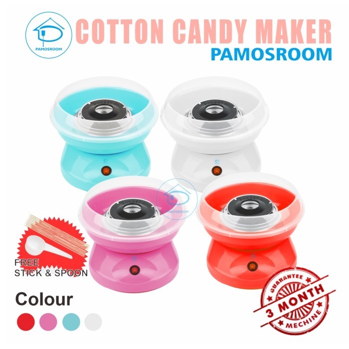 TERLARIS PAMOSROOM MESIN GULALI MINI ELECTRIC COTTON CANDY FLOSS MAKER PEMBUAT PERMEN GULA KAPAS