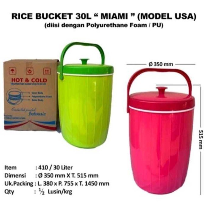 TERLARIS PROMO TERMOS ES BATU TAHAN LAMA 26 30 / TERMOS NASI UKURAN BESAR /ICE BUCKET GRATIS