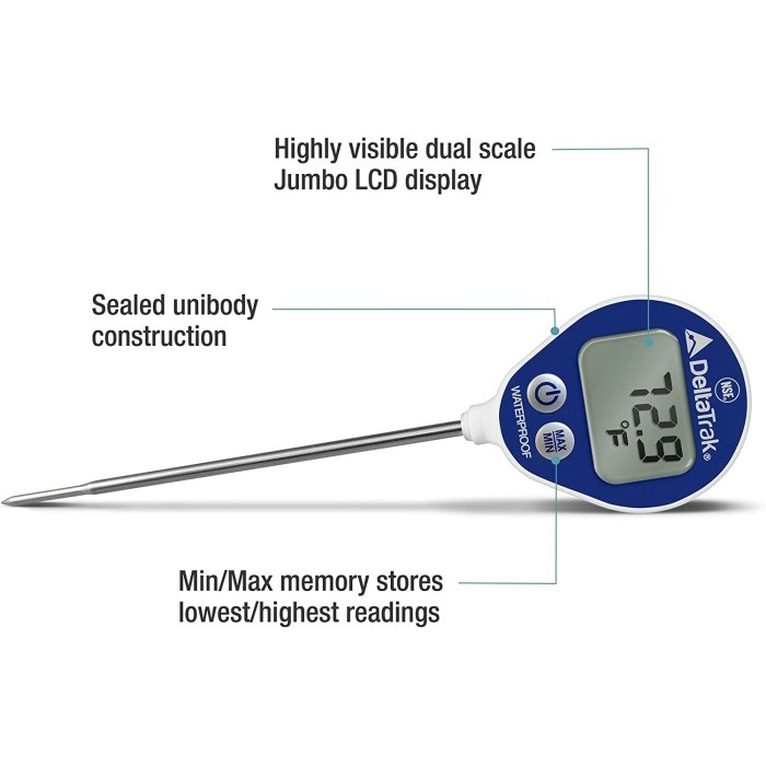 

DELTATRAK LOLLIPOP MIN/MAX THERMOMETER, MODEL 11050 DELTA TRAK