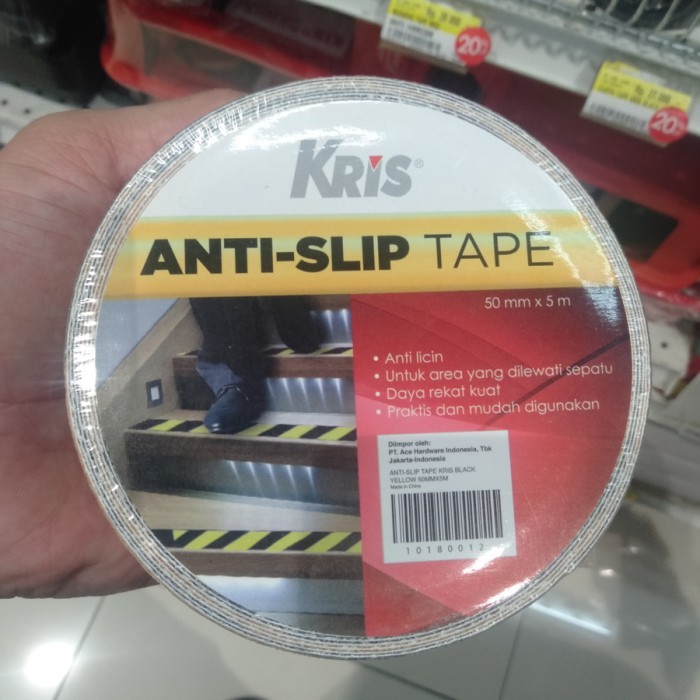 

ISOLASI ANTI SLIP KRIS 5CM X 5M HITAM LAKBAN ANTI SLIP LANTAI TANGGA