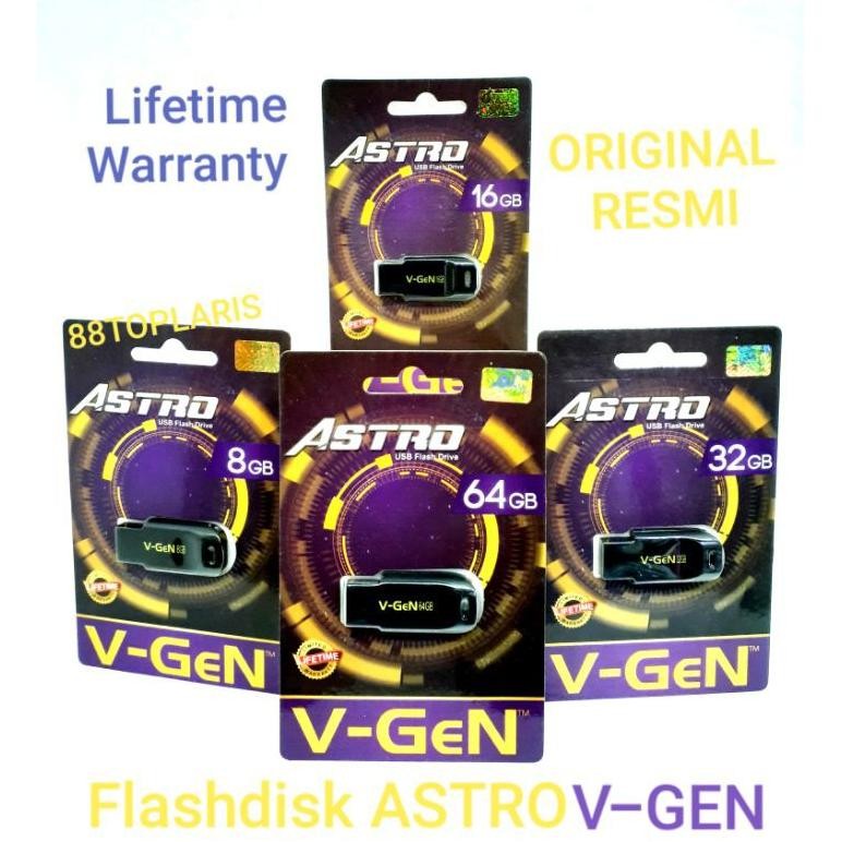 Flashdisk V-Gen Astro 8GB 16GB 32GB 64GB Original Garansi / USB Flashdisk VGen / USB Flash Disk Vgen