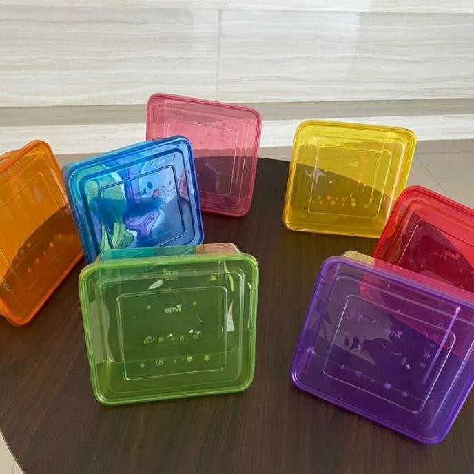 THINWALL 2000 ML BODY + TUTUP WARNA MEREK ENVI PREMIUM HARGA 25 PCS