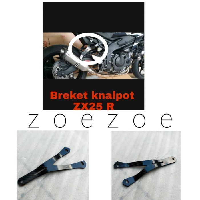 ZX25R Breket hangger klem knalpot ZX25R breket knalpot ZX25R