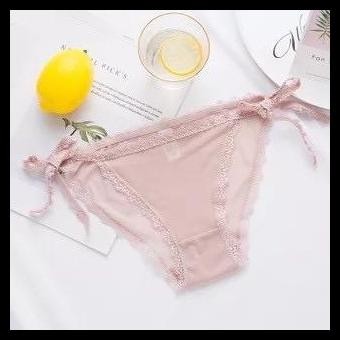 Terlaris Paris Cd Wanita  Model Jepang Tali Samping Segitiga Lace Transparan 1124 Good Quality