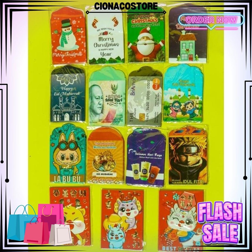 

[10 Pcs] Amplop Lebaran Idul Fitri Natal Imlek Tahun Baru Hari Raya Agama / Aesthetic / Unik / Ampau / Angpau / Panjang / Murah D Gratis Ongkir