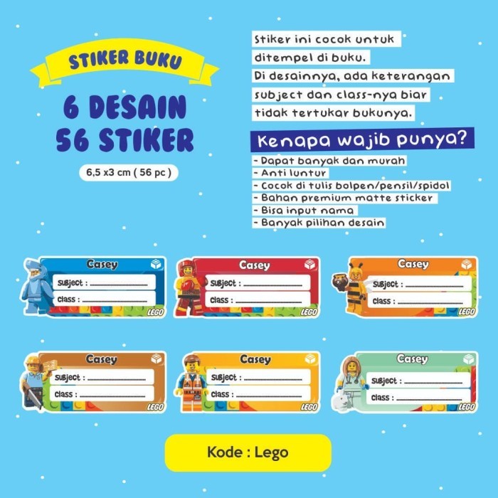 

Sale Stiker Buku Murah