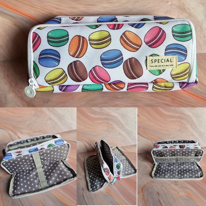 Angoo Original Pencil Case Corduroi Tempat Pensil Angoo Korean Japan