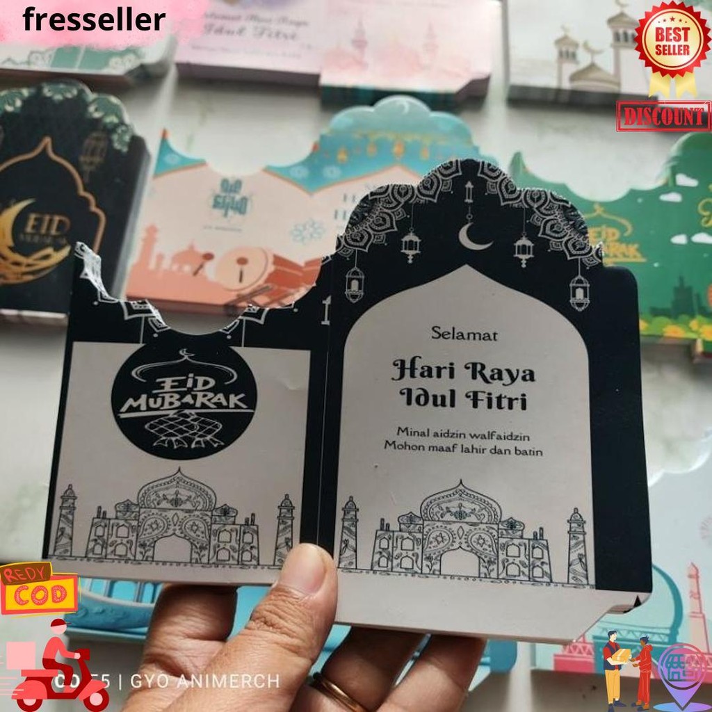 

1Kg Dapat 1000 Lembar Amplop Lebaran 2025 Medium Lengkung D Promo Puncak