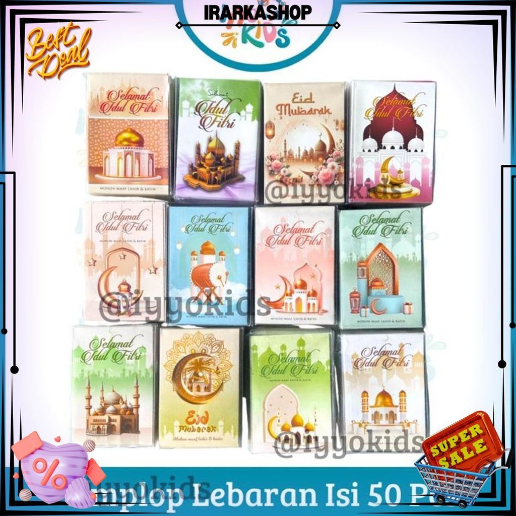 

Iyyo Kids | Isi 50 Lembar Amplop Thr Lebaran Idul Fitri Murah / Angpao Thr Motif Lucu D Best Seller