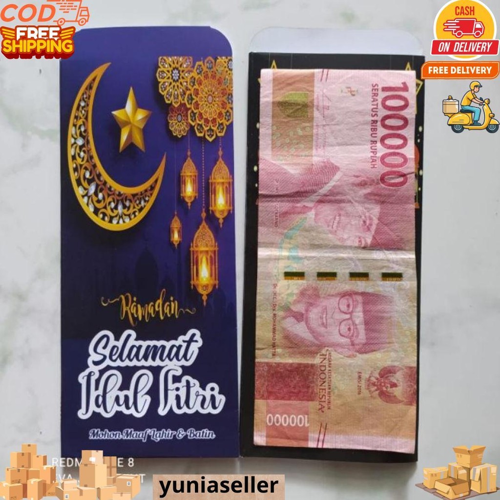 

Amplop Idul Fitri Panjang Isi 10 Glossy Uang Tanpa Lipat D Gratis Ongkir
