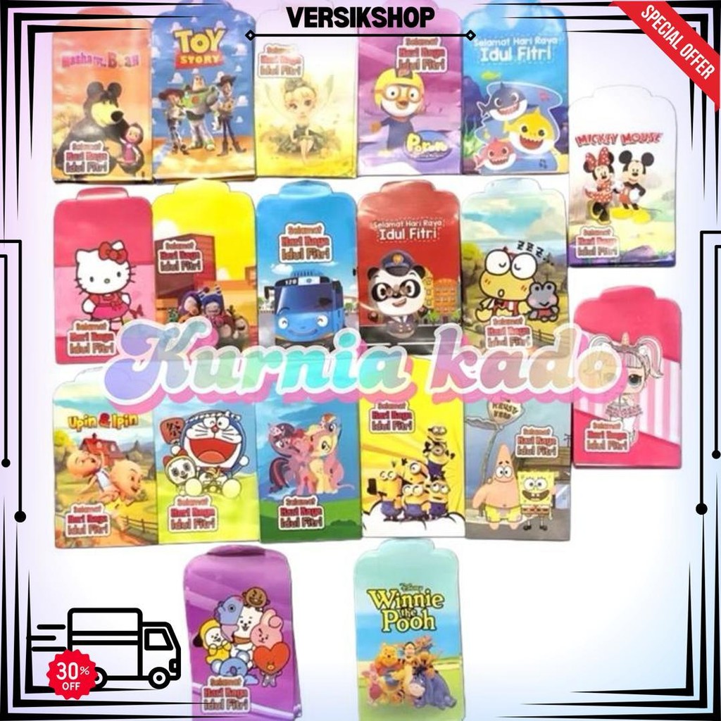 

Amplop Lebaran Idul Fitri Isi 10 Karakter Random Amplop Thr Anak 2025 Kurnia Kado Kartun Lucu Anak Anak D Sale