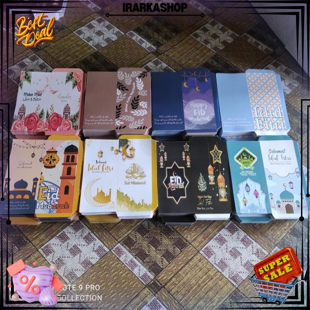 

[100 Lembar ]Amplop Lebaran Jumbo/ Panjang Uk 7*18 D Promo Puncak