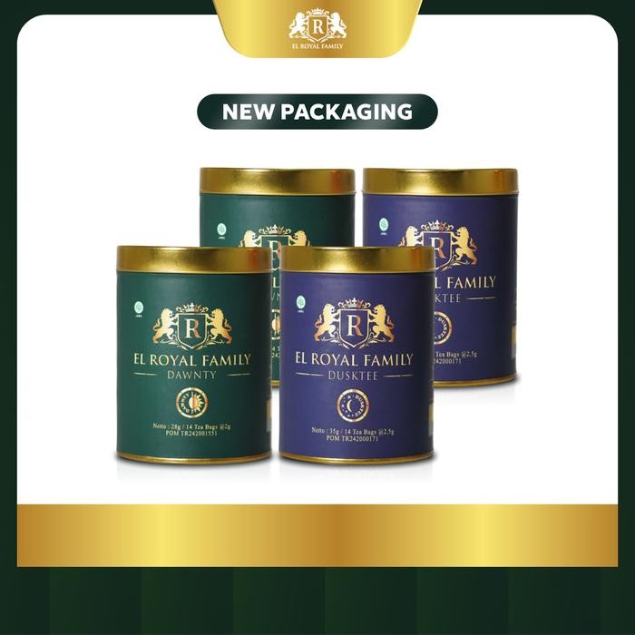 

terbaru !!! [exclusive live] 2 paket el royal teh herbal hijau - night and morning green tea ready