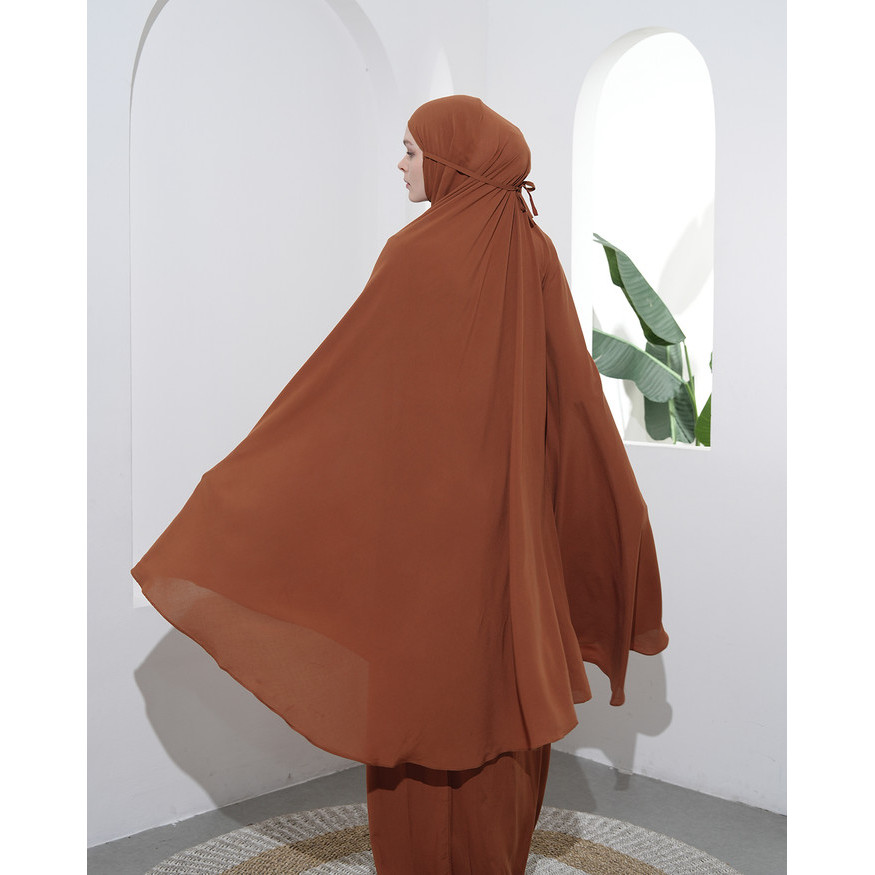 Heaven Lights - Purity Plain Prayer Set - Black - Mukena Polos